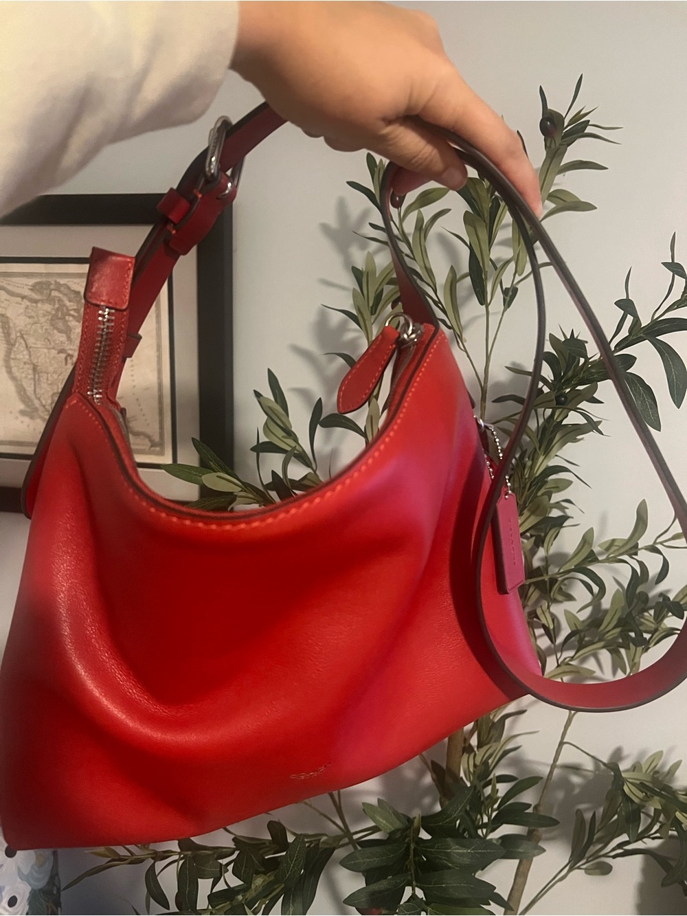 Coach Red Mott Messenger 33